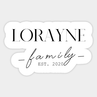 Lorayne Family EST. 2020, Surname, Lorayne Sticker